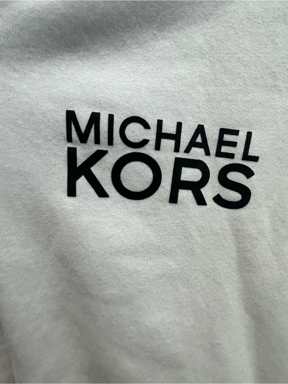 Michael Kors Kids White Full-Zip Hoodie with Logo